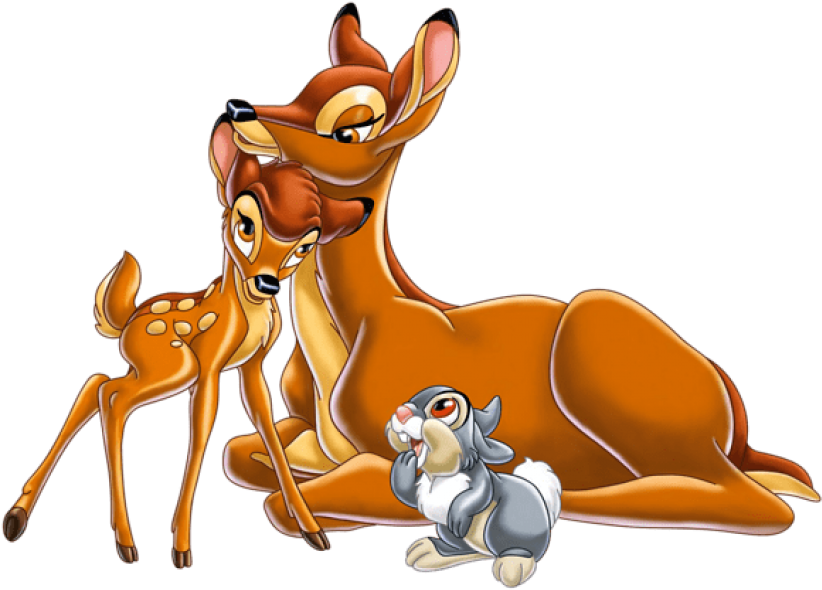 Free Png Download Bambi's Mother Bambi And Thumper - Bambi Disney Clipart (850x612), Png Download