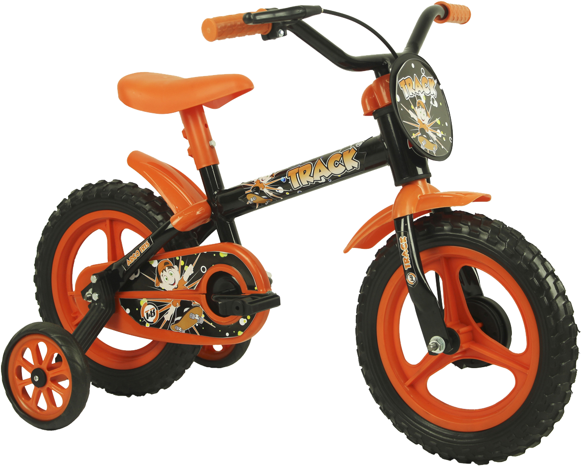 Arco Iris Laranja E Preto Ok - Bicicleta Track Aro 12 Clipart (1200x1200), Png Download