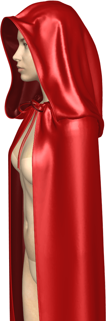 Marvelous Designer Hooded Cape Clipart (1081x1174), Png Download