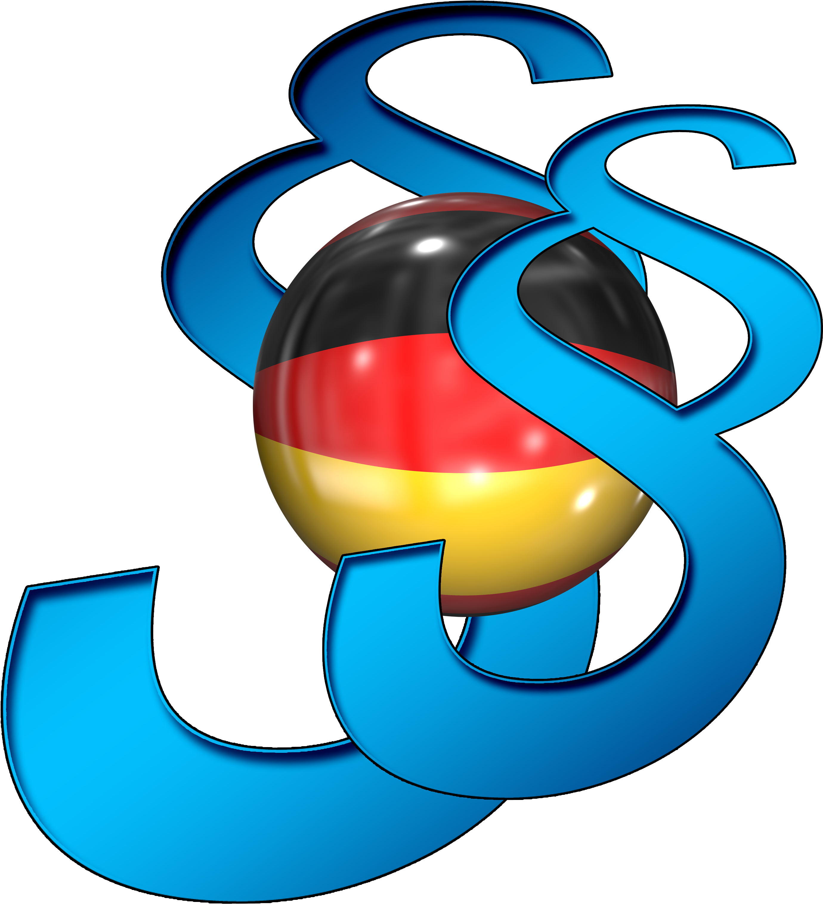 Clause Germany Flag Attorney Codex 1462957 - Section Clipart (4000x4000), Png Download