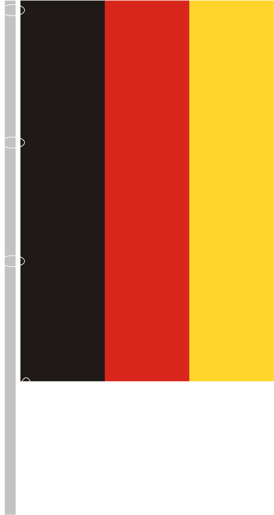 Vertical Flag With Carabiners - Germany Flag Vertical Clipart (1181x1772), Png Download