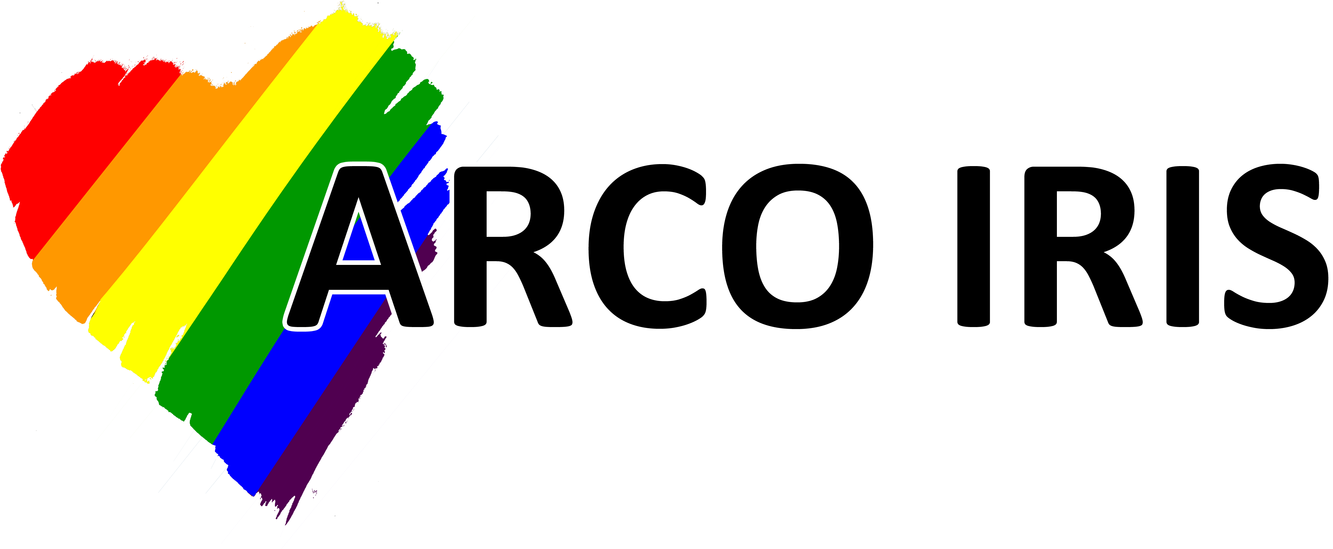 Un Corazón De Colores - Arcoiris Clipart (5000x2421), Png Download