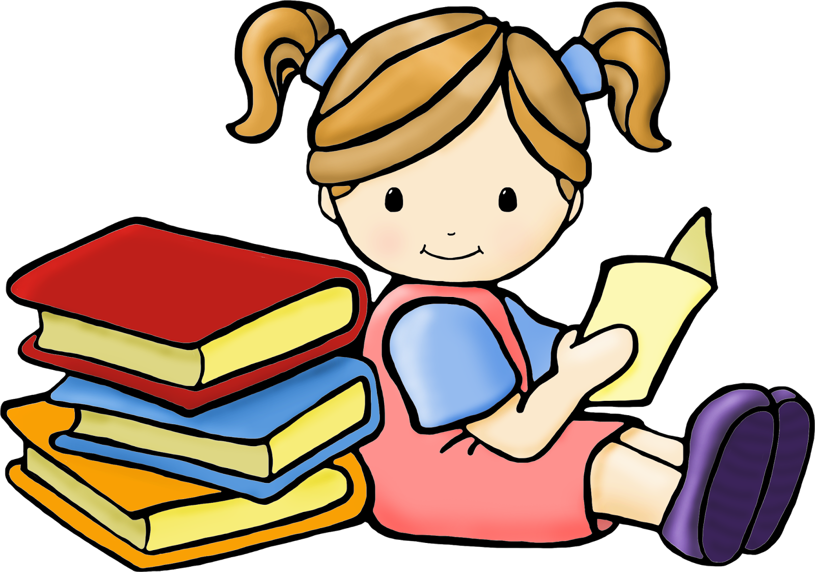 Clipart Reading - Png Download (1600x1123), Png Download
