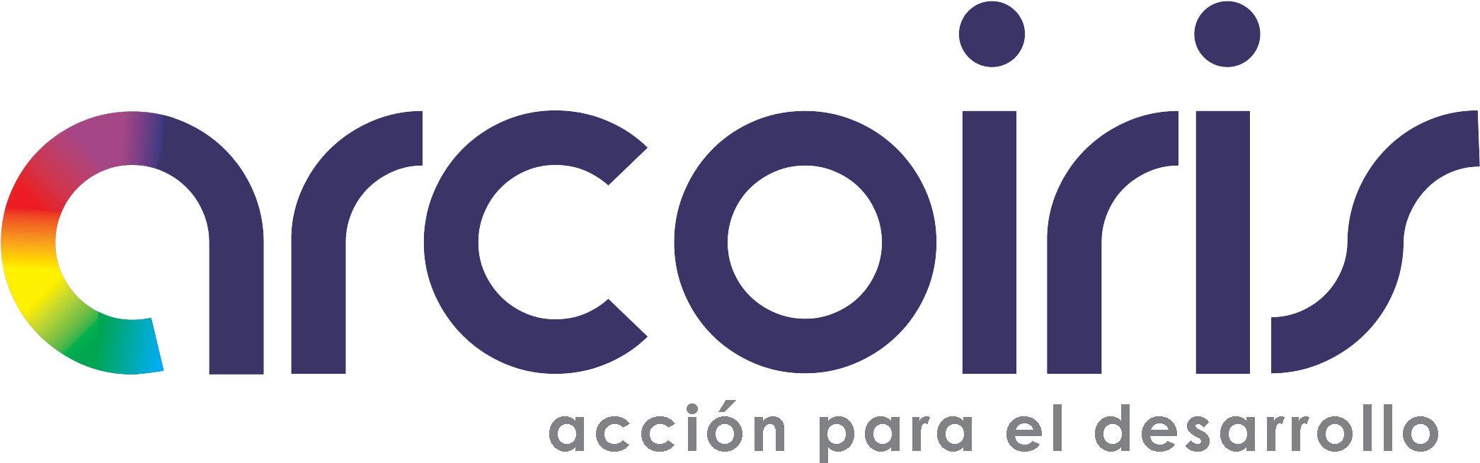 Logo Arcoiris Final V Morado Tilde - Graphic Design Clipart (2106x678), Png Download