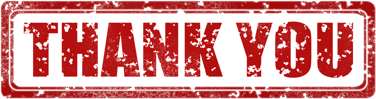 Thank You Stamp Png Clipart (1270x340), Png Download