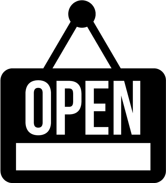 Open Sign Png Clipart (750x750), Png Download
