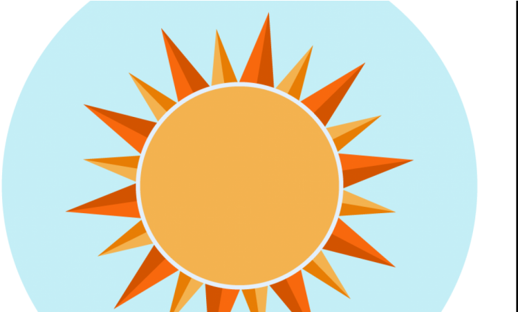 Sun Icon - Circle Clipart (800x450), Png Download