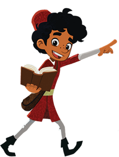 Free Png Download Marco Polo Holding A Book Cartoon - Marco Polo Animation Clipart (480x680), Png Download