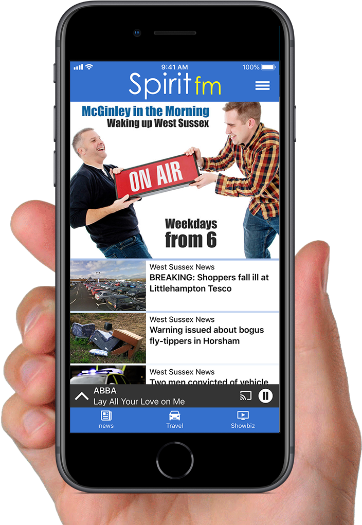 Listen To Spirit Fm - Iphone Clipart (868x1080), Png Download