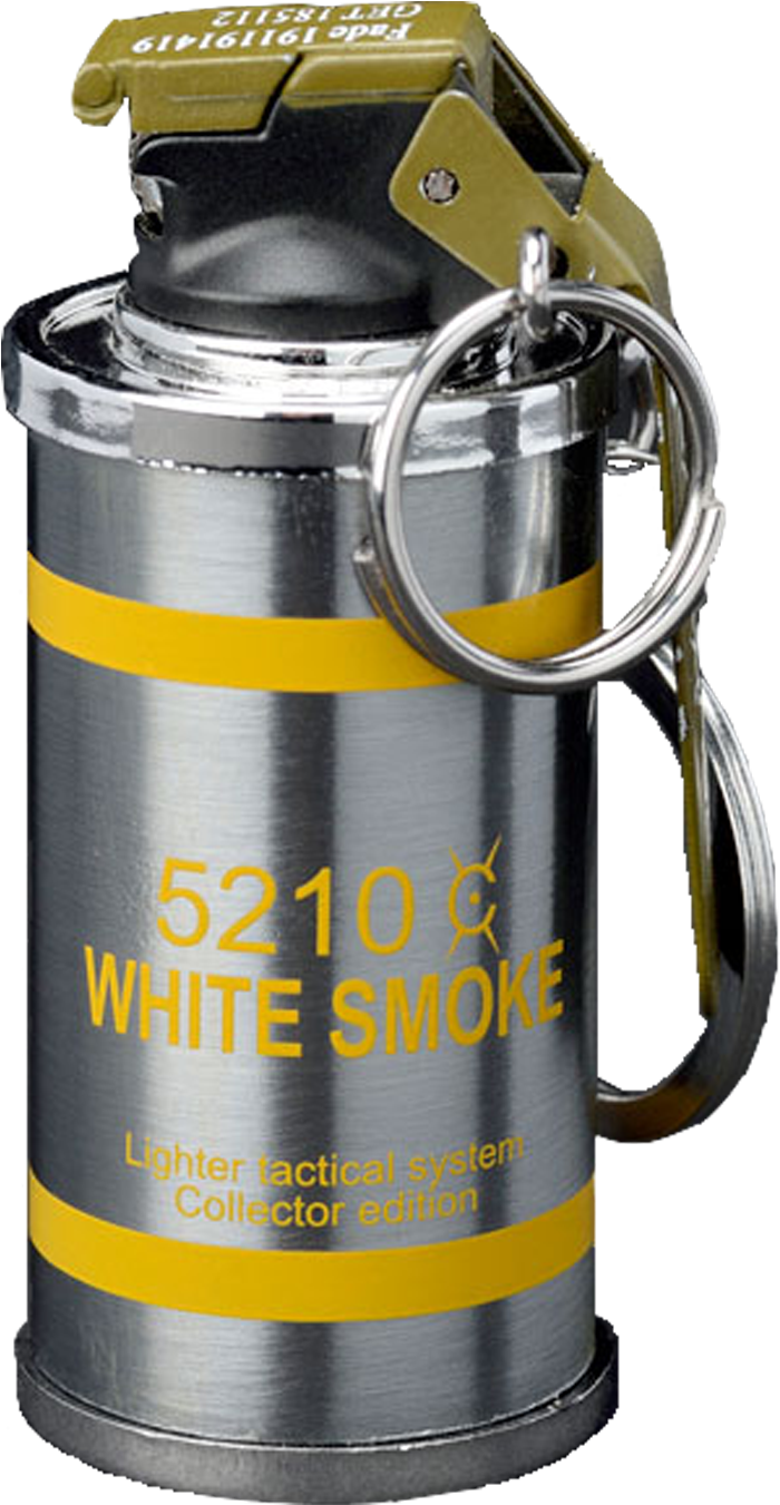 Keychain Smoke Grenade Lighter Clipart (700x1351), Png Download