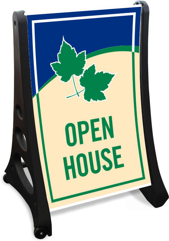 Open House A-frame Sidewalk Sign Kit - Sidewalk Sign Sale Clipart (800x800), Png Download