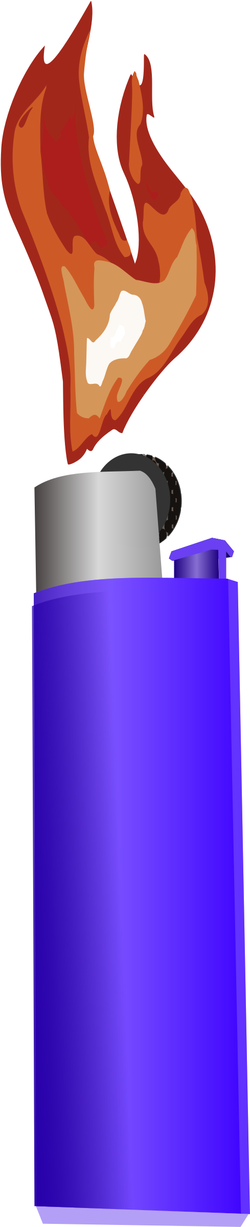 This Free Icons Png Design Of Lighter With Flame , - Free Clip Art Lighter Transparent Png (489x2394), Png Download