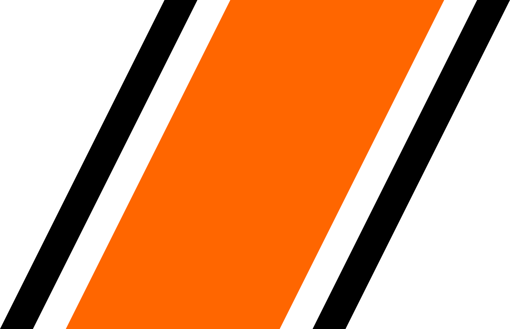 Open - Orange Racing Stripes Png Clipart (2000x1290), Png Download