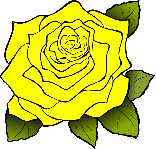 Yellow Rose Clipart Yellow Rose Clipart Yellow Rose - Yellow Rose Clipart - Png Download (600x572), Png Download