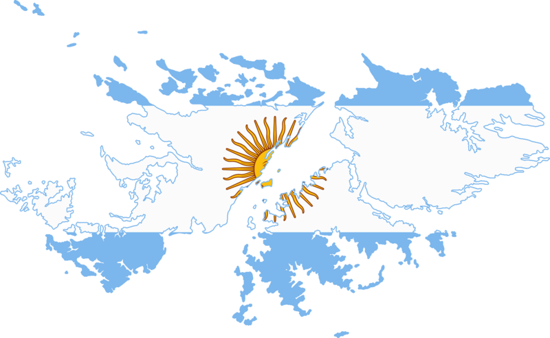 Flag Map Of Falkland Islands - Falkland Islands Clipart (800x492), Png Download