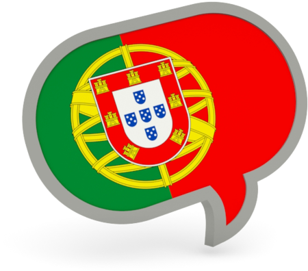 Speech Bubble Icon Illustration Of Flag Portugal - Portuguese Flag Speech Bubble Clipart (640x480), Png Download