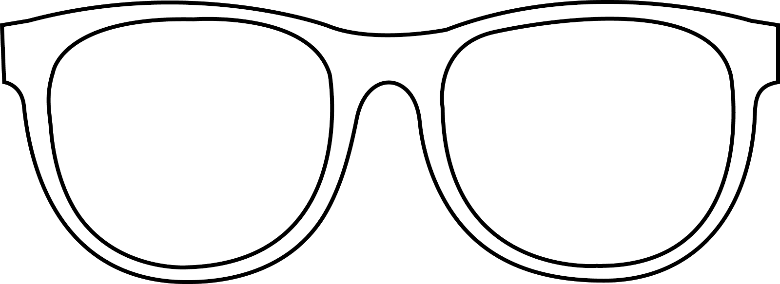 Black And White Clipart Of Pineapple Good Vibes With - Black And White Sunglasses Clip Art - Png Download (1600x584), Png Download