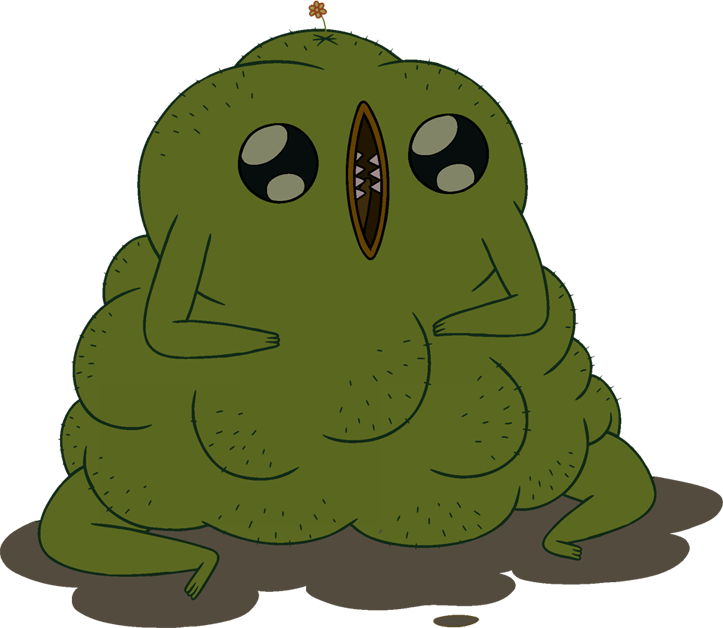 Weird Clipart Blob Monster - Ugly Adventure Time Characters - Png Download (723x628), Png Download