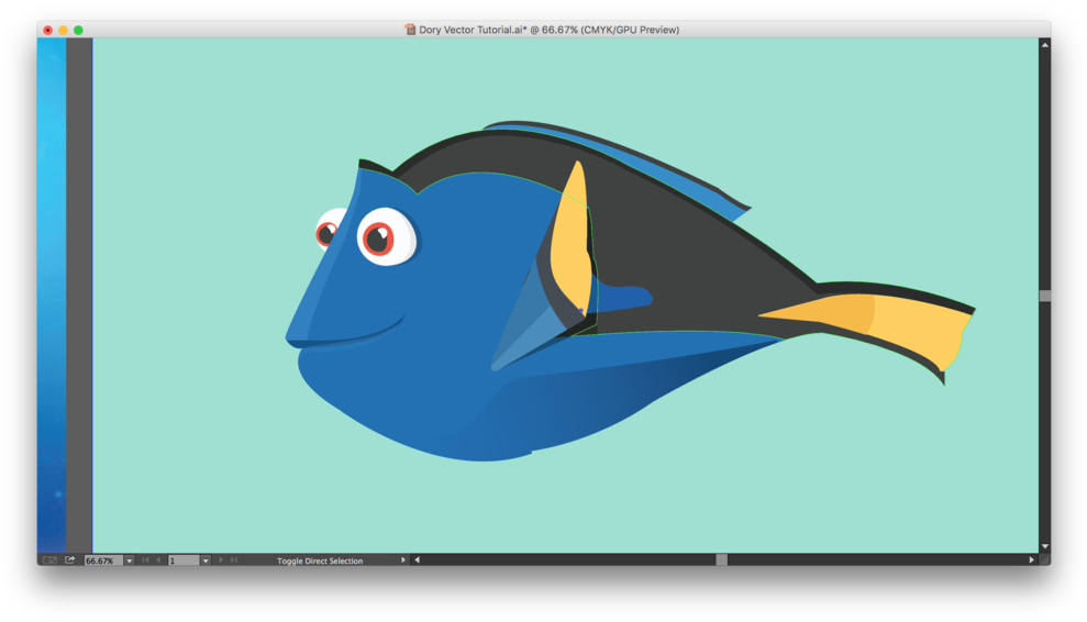 Pixar Vectors From Finding Nemo The Power - Dory Flat Clipart (1000x573), Png Download