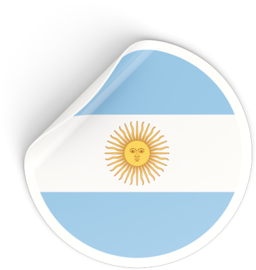 Illustration Of Flag Of Argentina - Argentina Sticker Png Clipart (640x480), Png Download