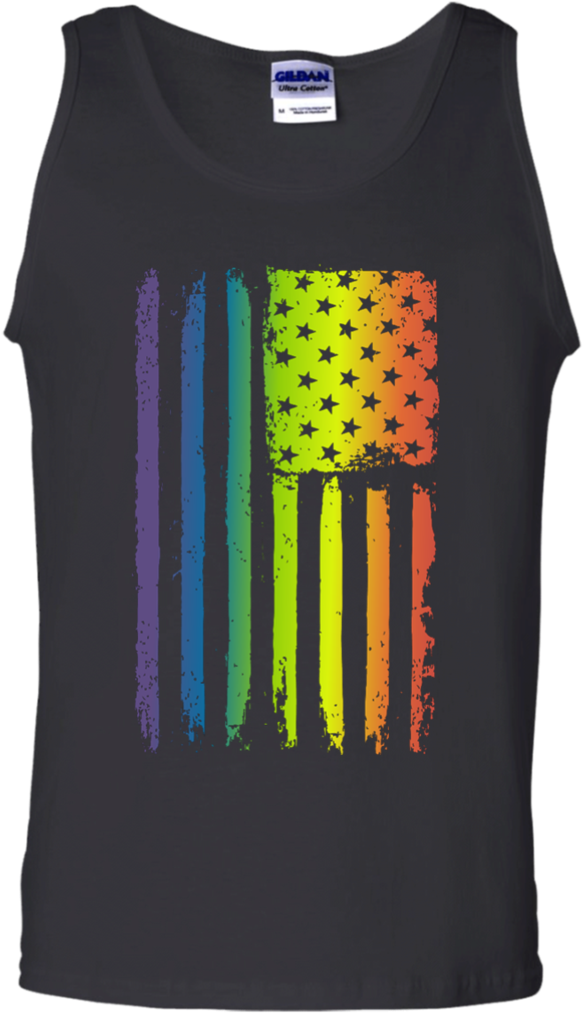 American Rainbow Flag Clipart (583x1013), Png Download