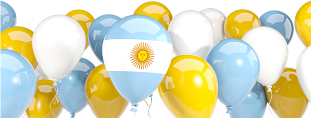 Illustration Of Flag Of Argentina - Indian Flag Balloon Clipart (640x480), Png Download