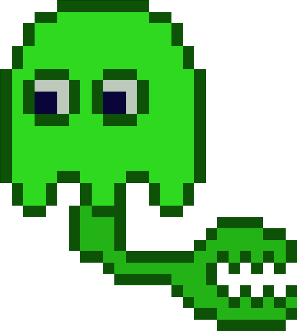 Pac Man Ghost - Angry Face Pixel Art Clipart (1184x1184), Png Download