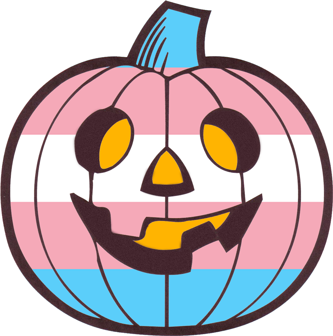 I Usually Have A Trans Pride Flag For My Slack Status - Cute Halloween Pumpkin Coloring Pages Clipart (1091x1098), Png Download