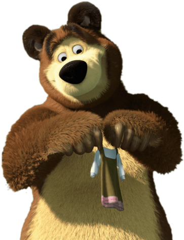Free Png Download Bear Holding Up Tiny Dress Clipart - Tapety Na Telefon Masza Transparent Png (850x479), Png Download