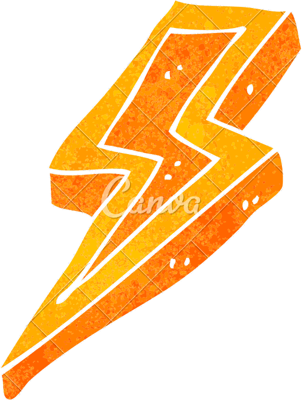Lightning Bolts - Stock Illustration Clipart (604x800), Png Download