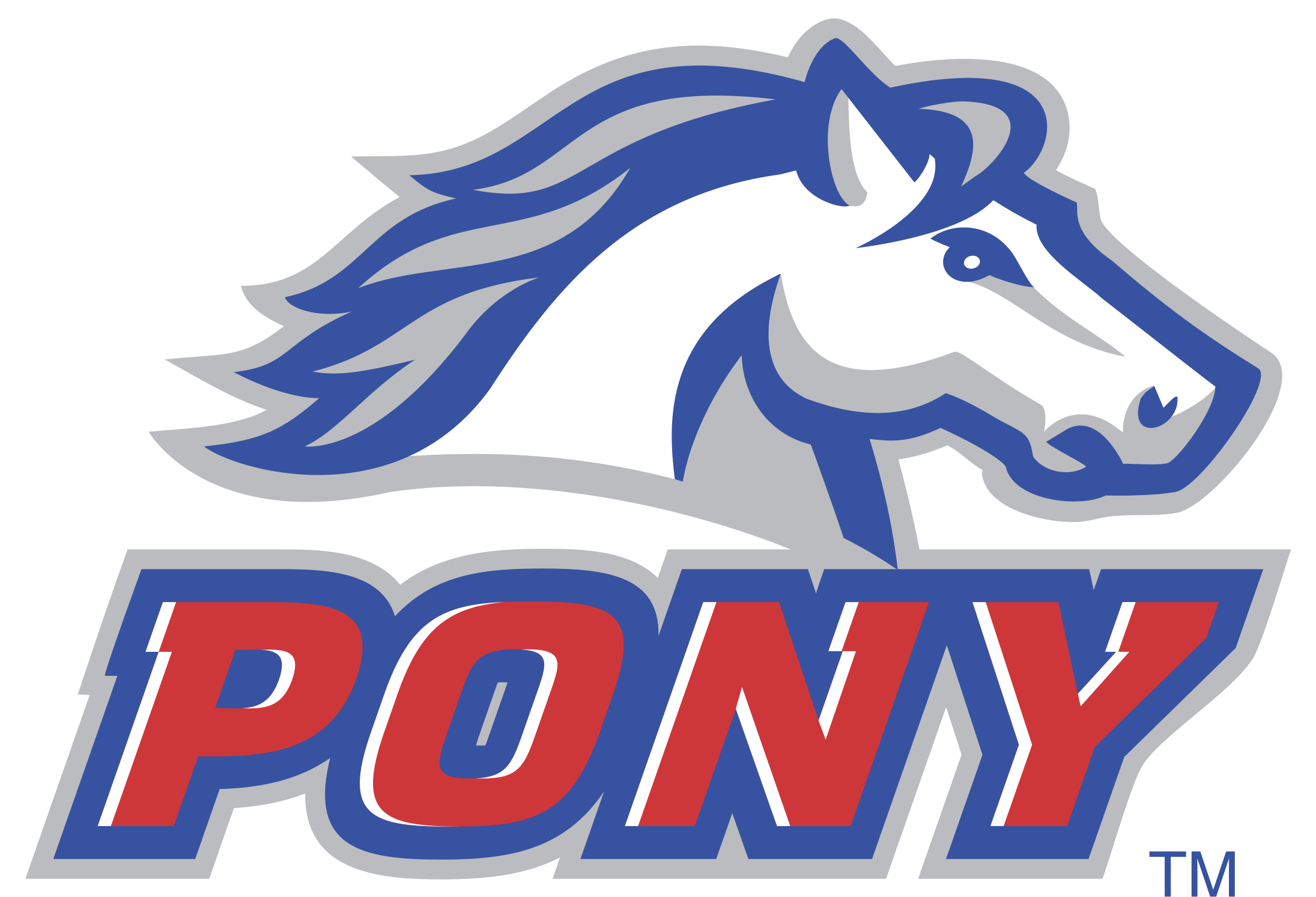 Pony Logo Png Transparent - Pony Baseball Softball Logo Clipart (2400x2400), Png Download