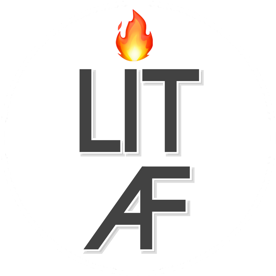 Circle Lit Litaf Fire Logo Text Circle - Circle Clipart (962x963), Png Download