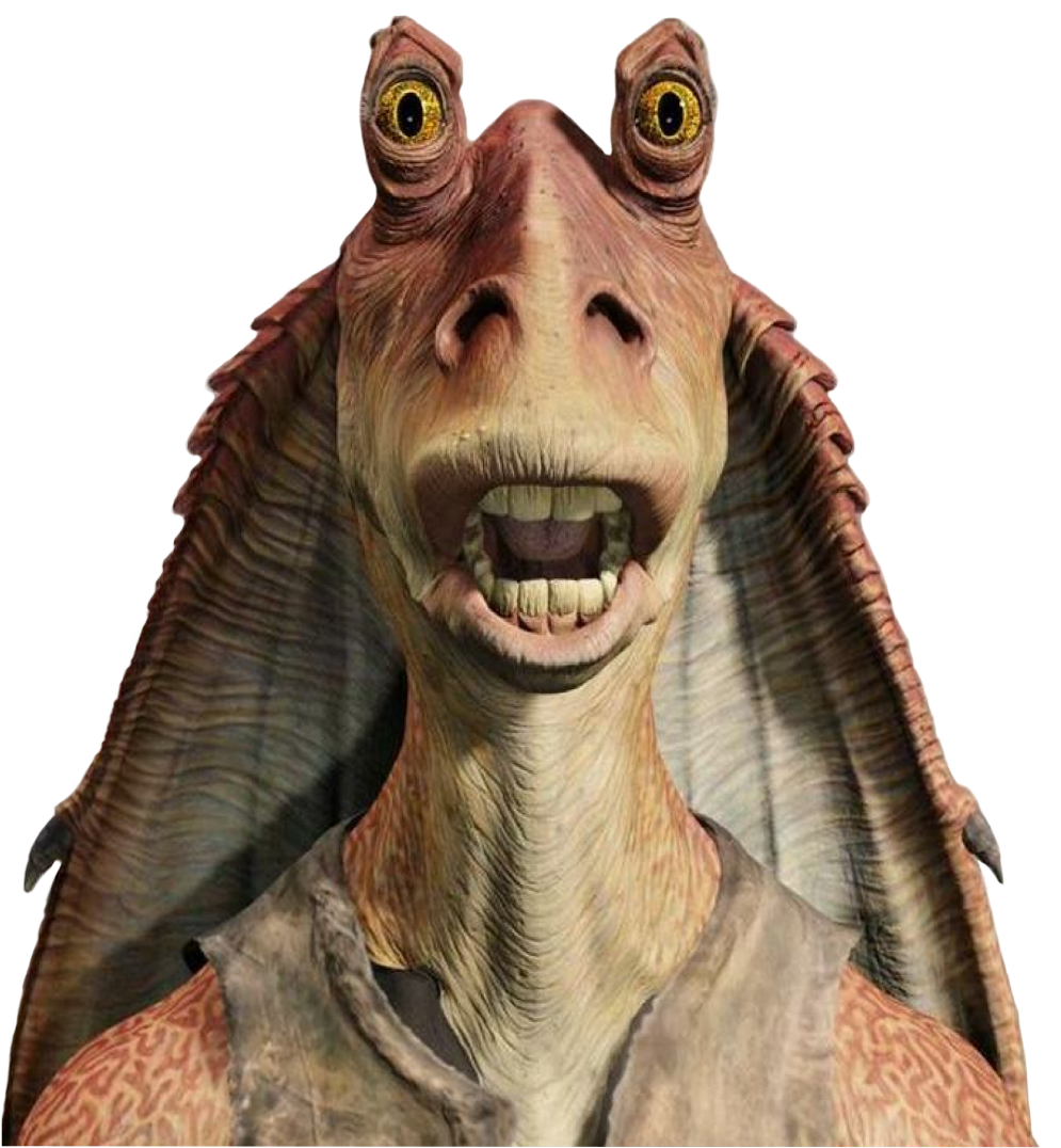 Alien Aliens Extraterrestre Starwars Jarjarbinks Alieni - Jar Jar Binks Cli...