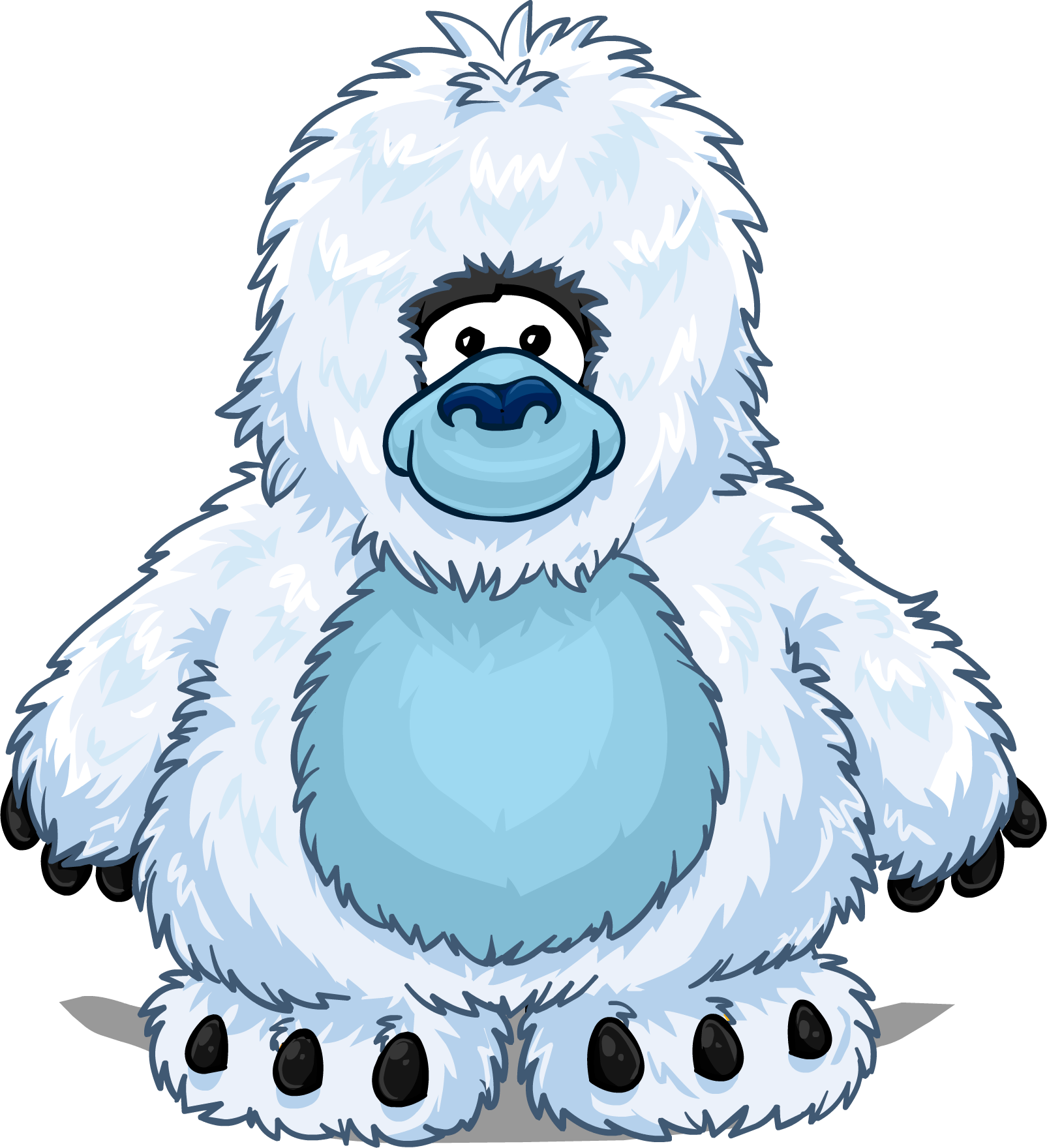 Upvote This Rare Yeti - Club Penguin Clipart (1605x1760), Png Download