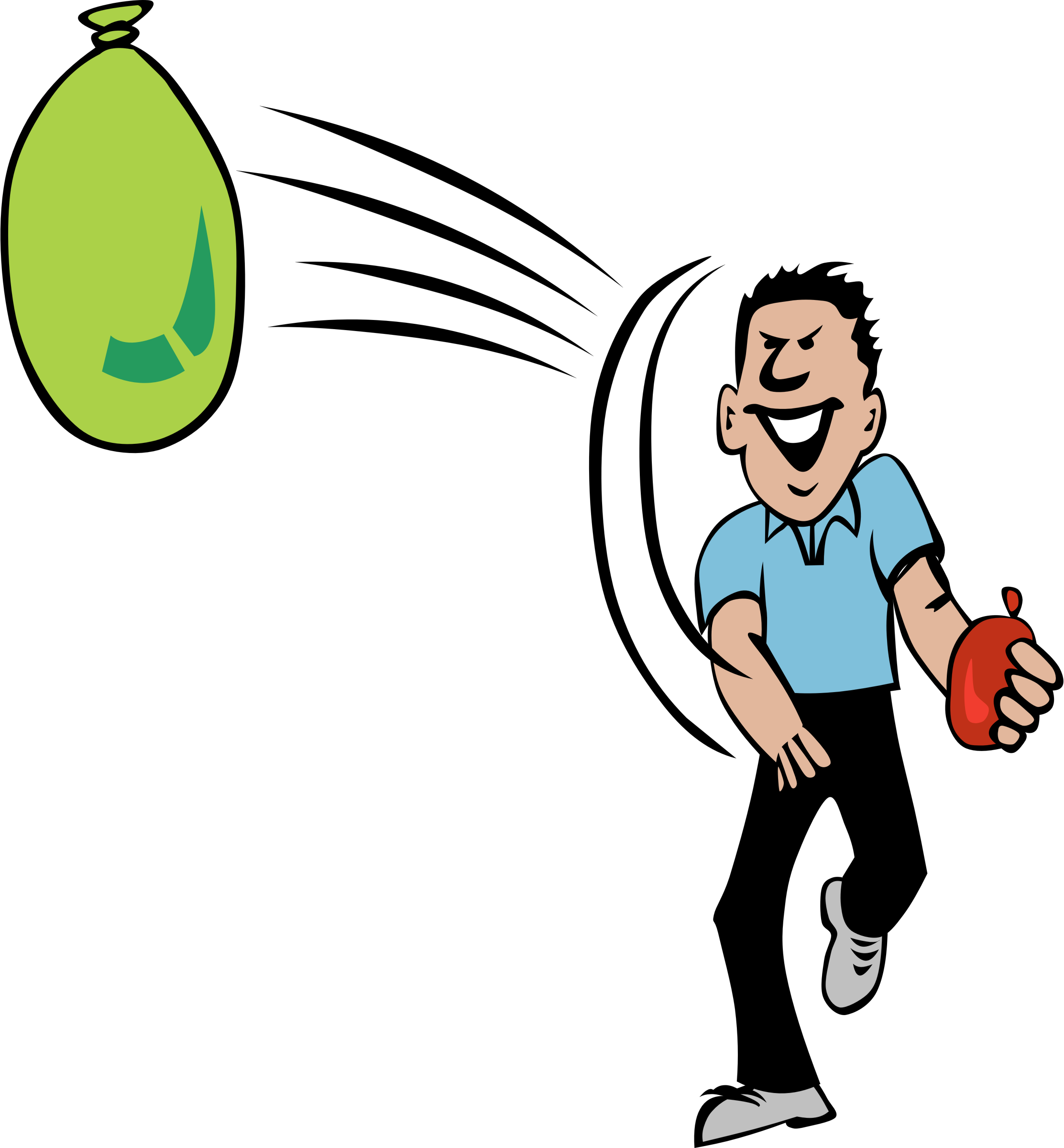 Fight Png File - Water Balloon Clip Art Transparent Png (2225x2400), Png Download