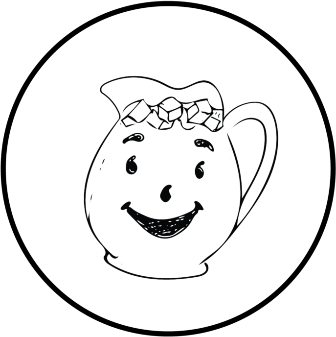 Kool Aid - Line Art Clipart (750x750), Png Download