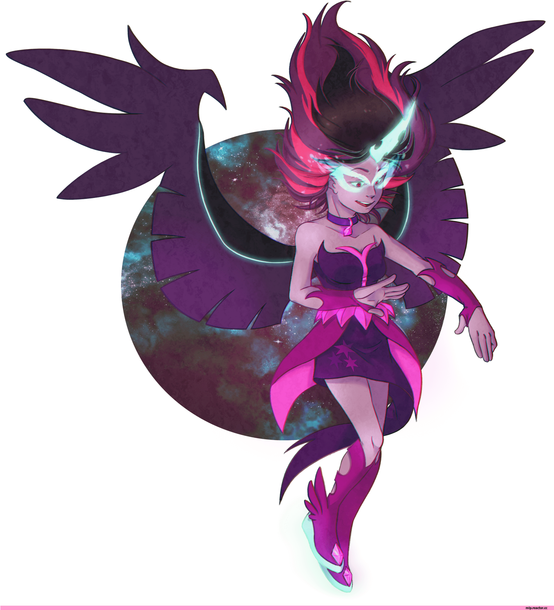 Twilight Sparkle Dark Magician Girl - Cartoon Clipart (1798x2014), Png Download