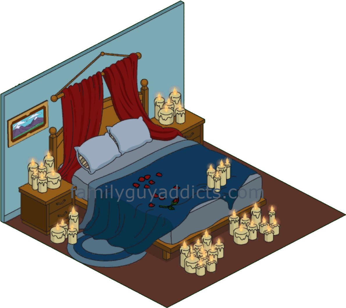 Fire Hazard Bed - Bedroom Clipart (1227x1079), Png Download