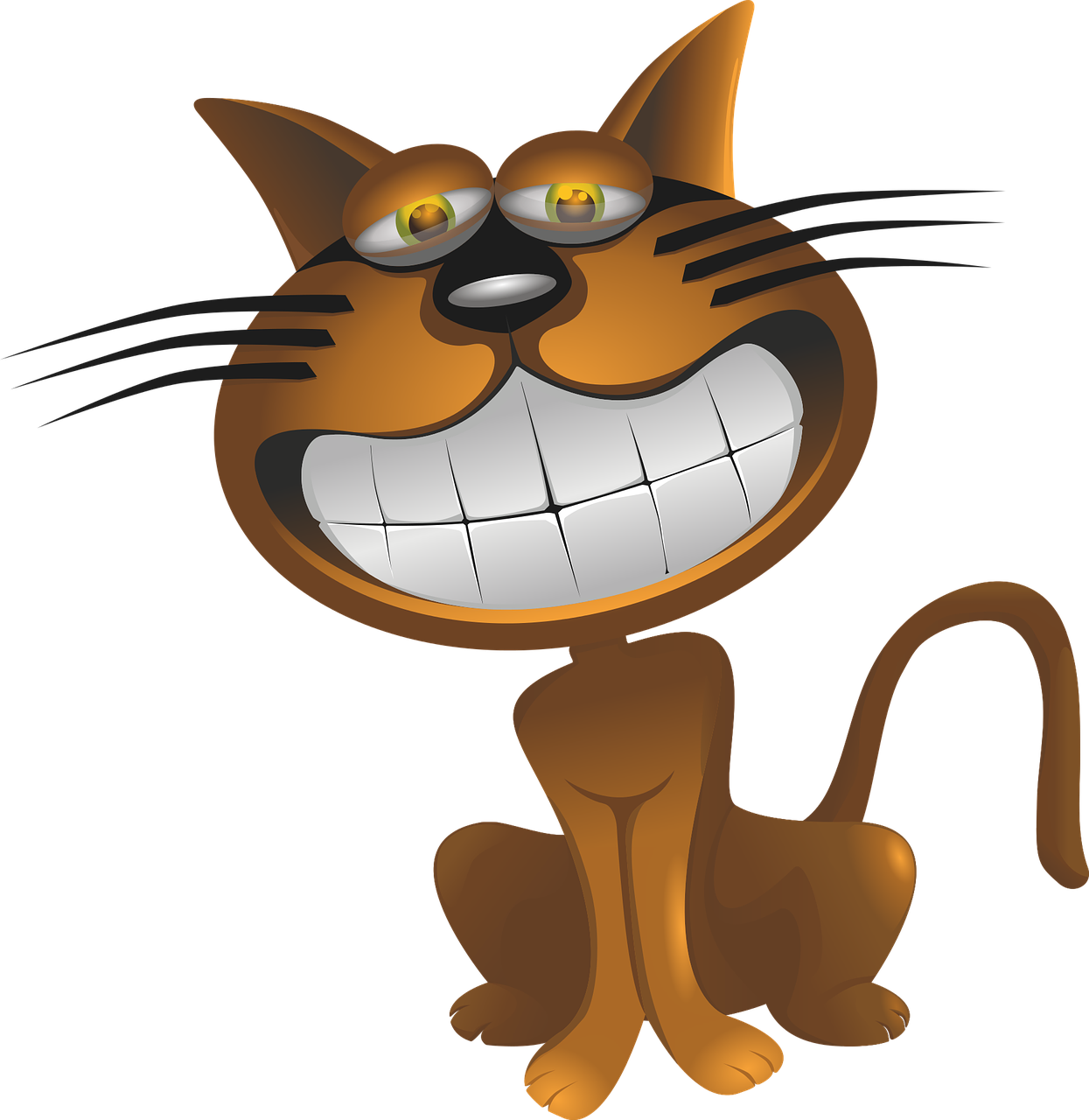Caricature Cat Clipart (1245x1280), Png Download