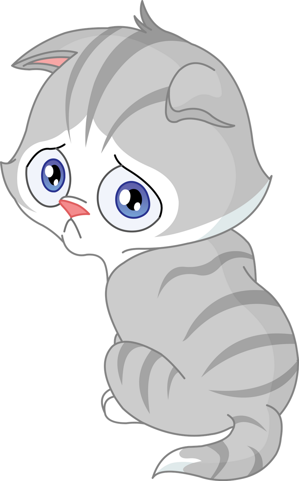 996 X 1600 10 - Sad Cat Clipart - Png Download (996x1600), Png Download