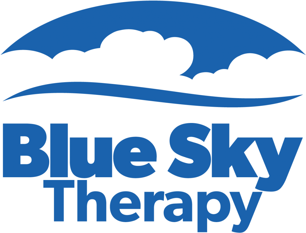 Blue Sky Therapy Logo Blue- Png - Graphic Design Clipart (1024x823), Png Download