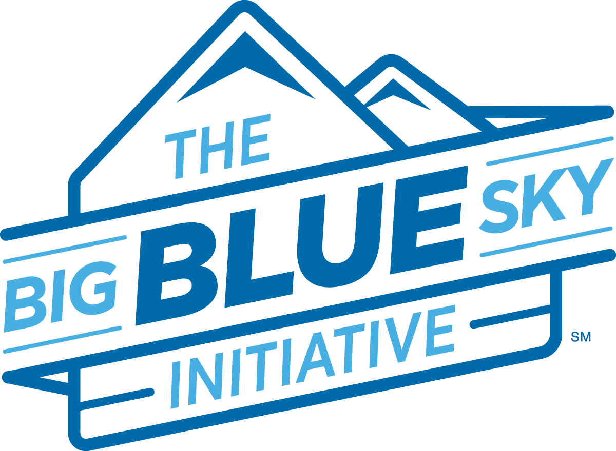 Bcbsmt Launches The Big Blue Sky Initiative - Triangle Clipart (1200x880), Png Download