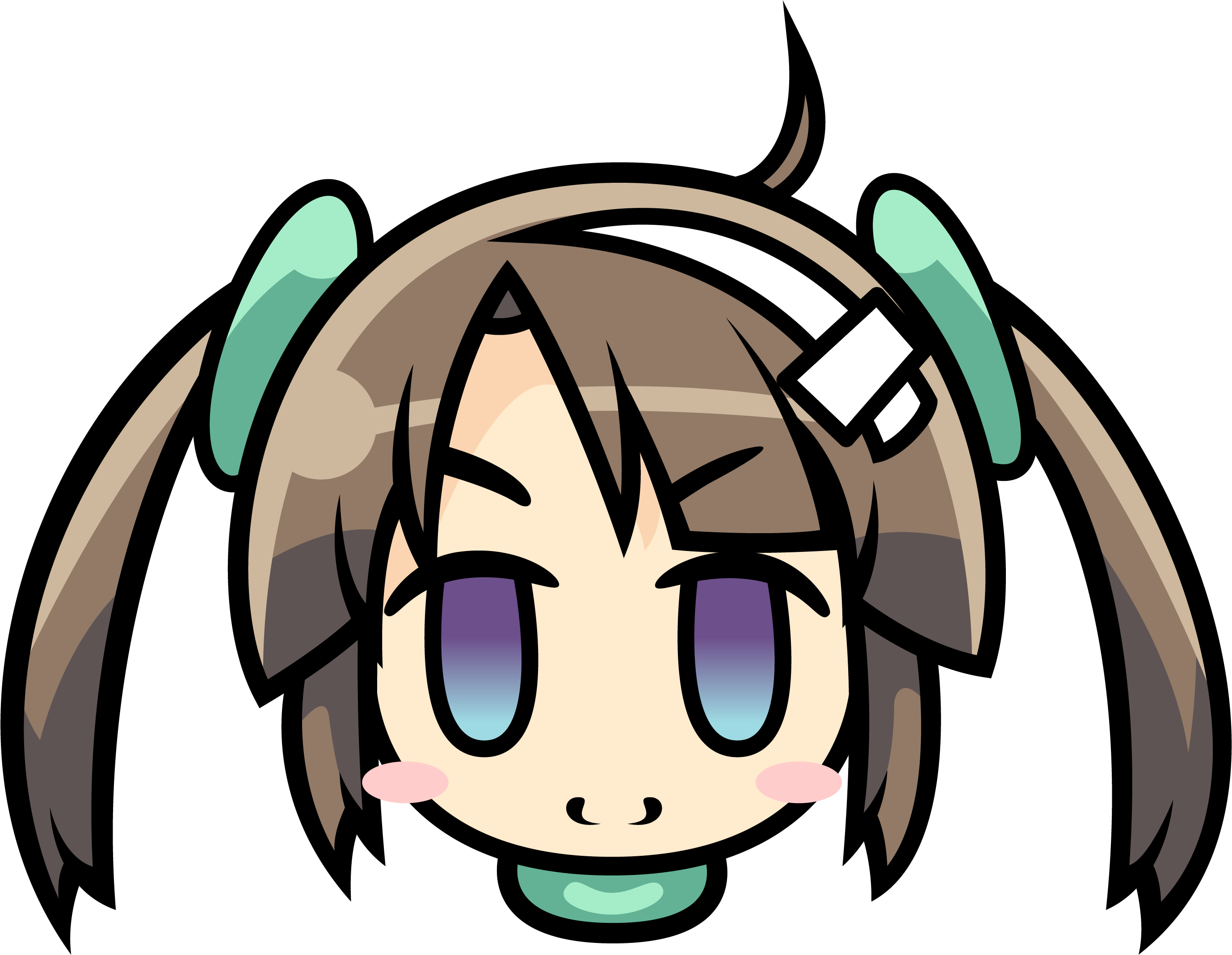 Asuka Chibi Senran Kagura , Png Download - Cartoon Clipart (2757x2137), Png Download