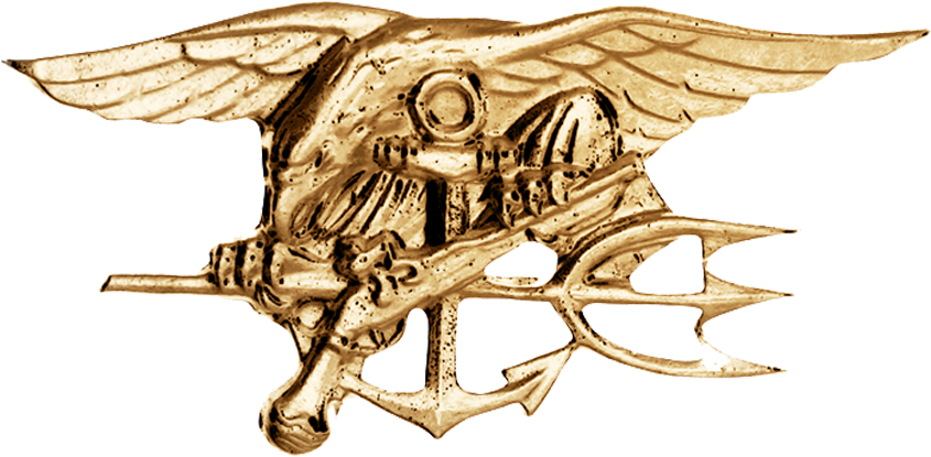 Seal Trident Png - Navy Seals Clipart (1184x608), Png Download