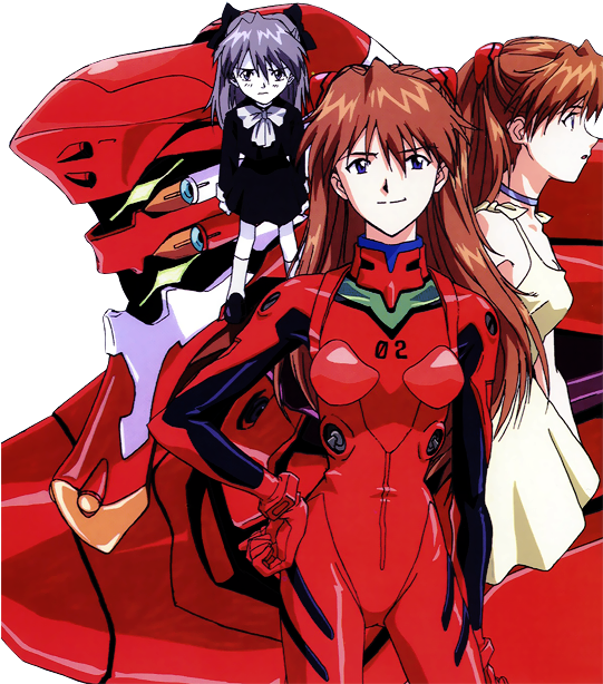 Asuka Langley Soryu Shinji Ikari Misato Katsuragi Rei - Evangelion Asuka Eva 02 Clipart (540x713), Png Download