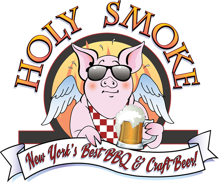 Holy Smokes Bbq Logo Clipart (750x652), Png Download