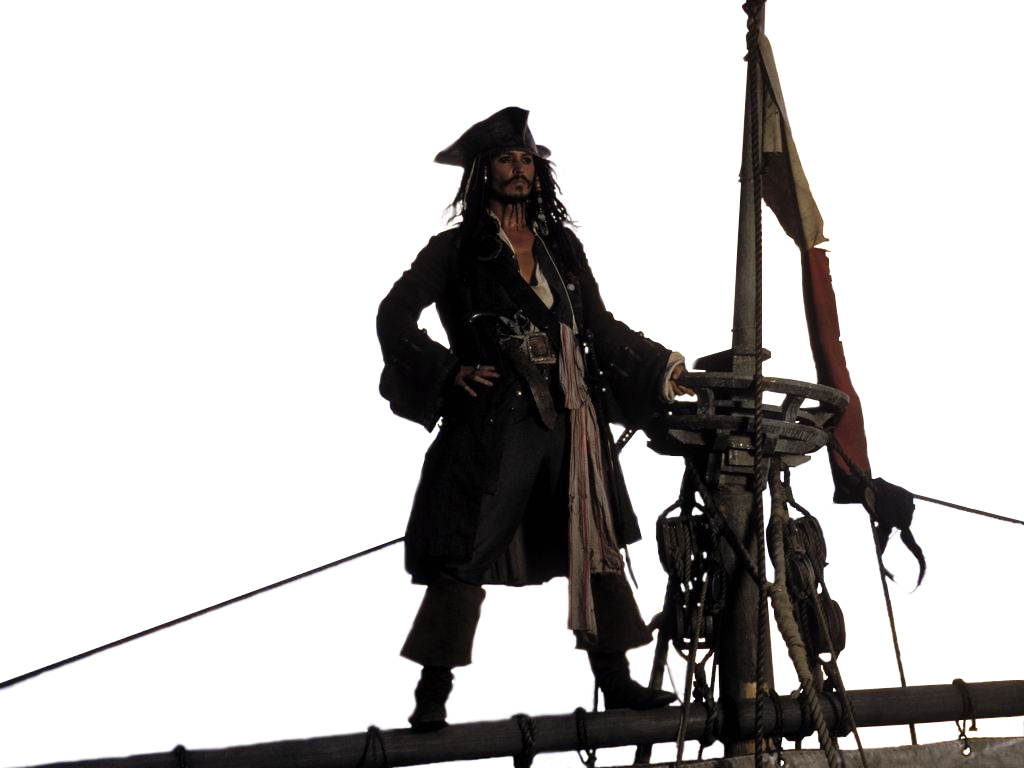 Reklama - Jack Sparrow On Ship Clipart (1024x768), Png Download