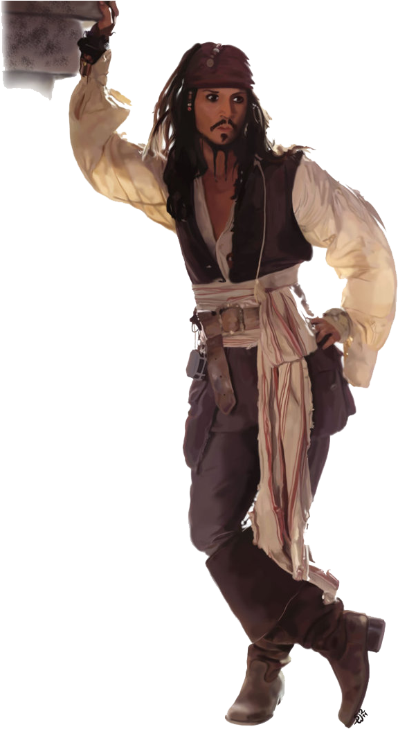 Captain Jack Sparrow Free Download Png - Captain Jack Sparrow Png Clipart (752x1063), Png Download