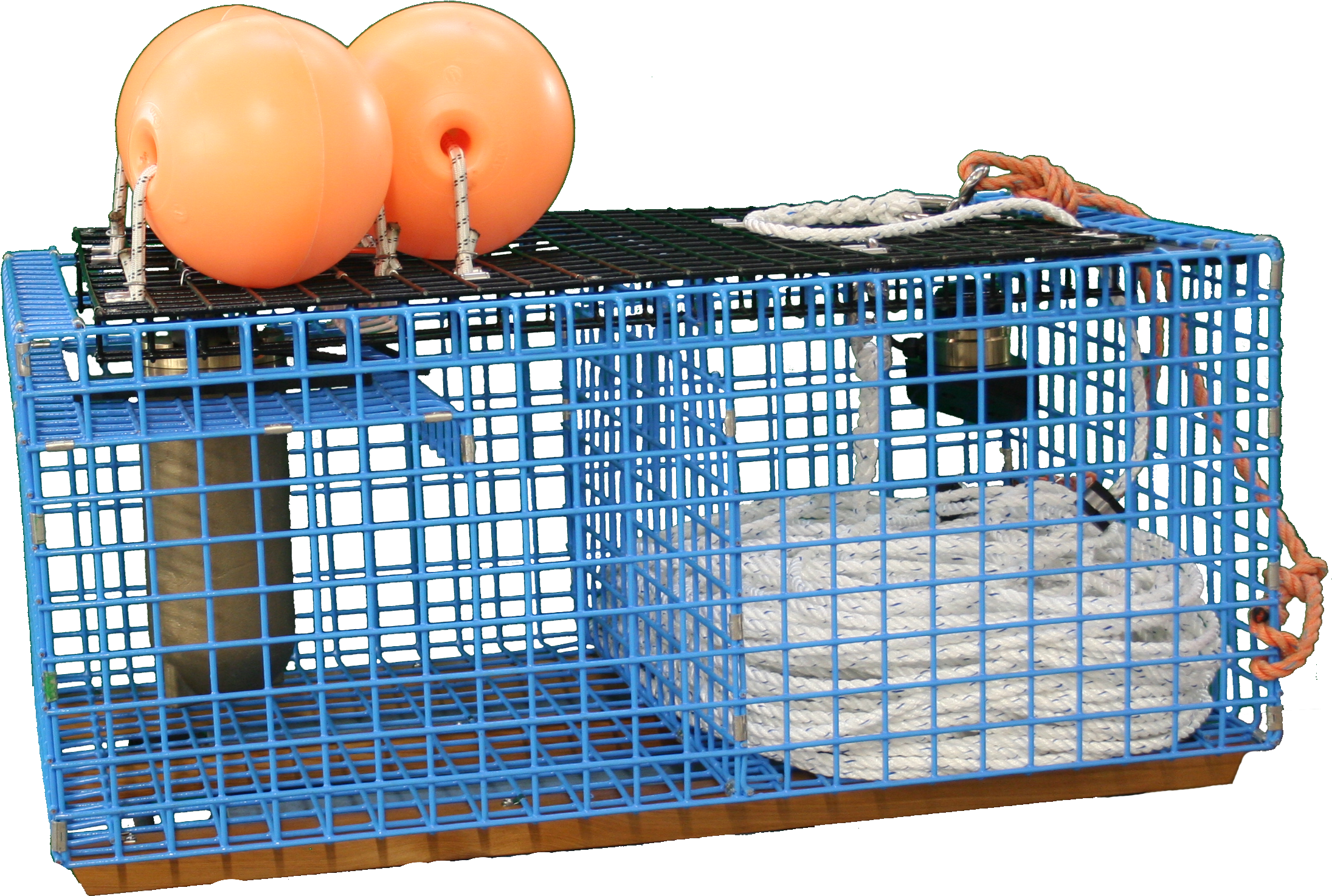 5112 Ropeless Fishing System - Cage Clipart (2239x1517), Png Download