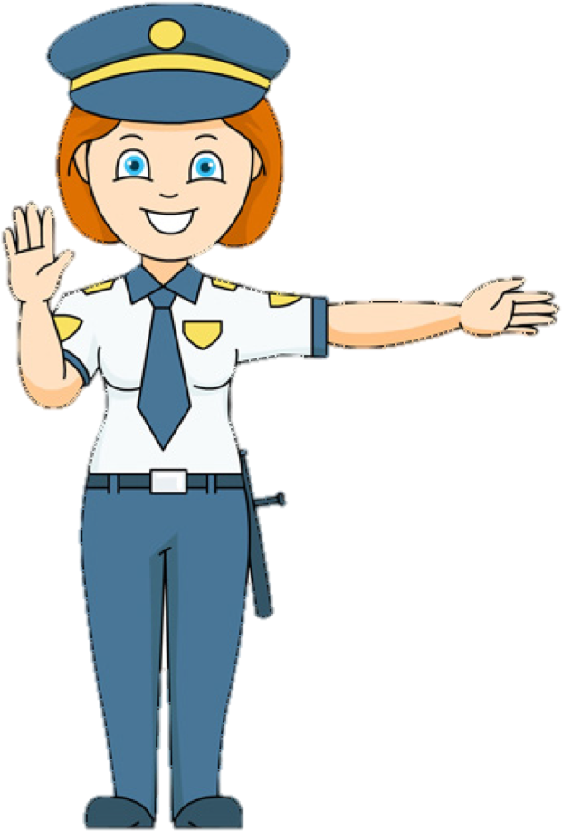 The Great Big Car And Truck Book - Police Officer Clipart - Png Download (975x989), Png Download
